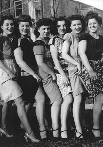 vintage group of ladies photo